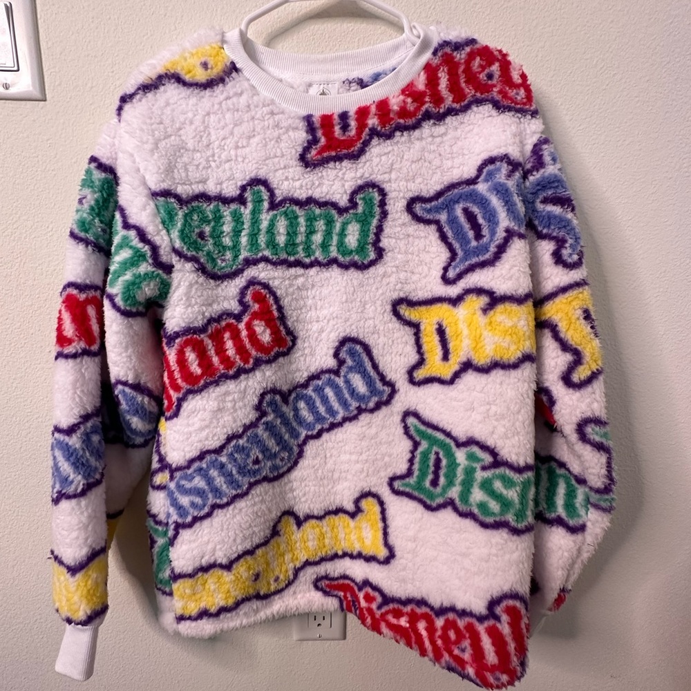 NWT Disneyland Fuzzy Unisex Sweater